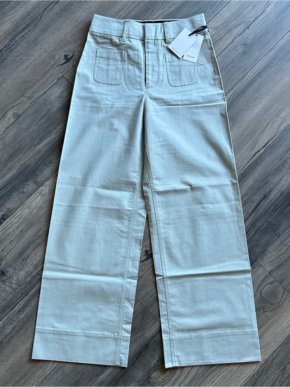 NWT THE SCRIPT Chiara Pistachio Wide Leg Trousers